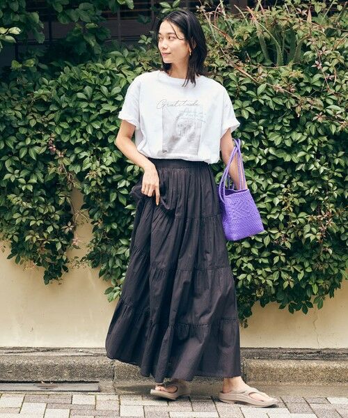 green label relaxing / グリーンレーベル リラクシング カットソー | 【WEB限定】＜at ease＞フォトグラフィック ショートスリーブ Tシャツ | 詳細13