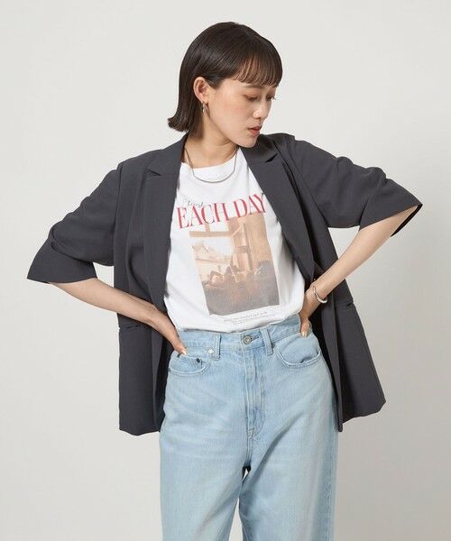 green label relaxing / グリーンレーベル リラクシング カットソー | 【WEB限定】＜at ease＞フォトグラフィック ショートスリーブ Tシャツ | 詳細23