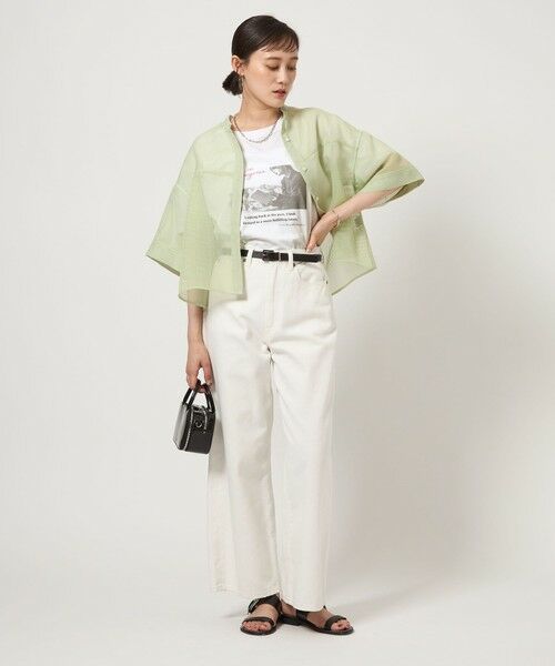 green label relaxing / グリーンレーベル リラクシング カットソー | 【WEB限定】＜at ease＞フォトグラフィック ショートスリーブ Tシャツ | 詳細29