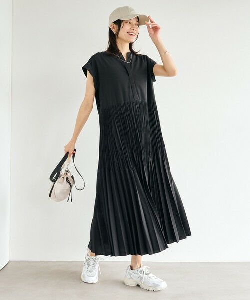 Sybilla プランジネック プリーツ ドレープ マキシ丈 ロング ワンピース セール】 【SYBILLA DRESS】リネンホルターネック ベア付き
