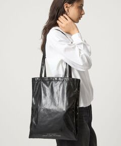 グリーンレーベルリラクシング　トートバッグ　ブラック　レザー　A4 別注】＜WEXLEY＞STEM WIDE トートバッグ （トートバッグ