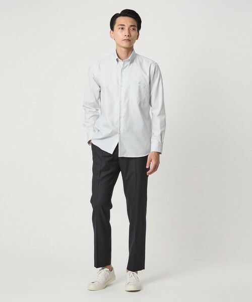 green label relaxing / グリーンレーベル リラクシング シャツ・ブラウス | エブリット コットンオックス ソリッド スナップ ボタンダウン シャツ -イージーアイロン- | 詳細1