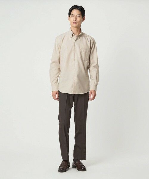 green label relaxing / グリーンレーベル リラクシング シャツ・ブラウス | エブリット コットンオックス ソリッド スナップ ボタンダウン シャツ -イージーアイロン- | 詳細12