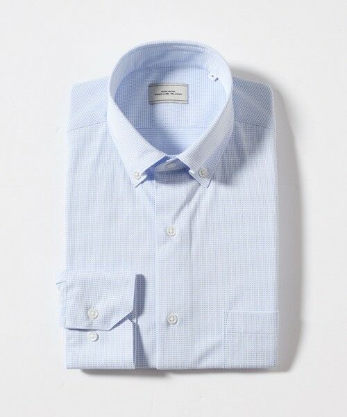 green label relaxing / グリーンレーベル リラクシング シャツ・ブラウス | ドット ジャージー ボタンダウン ドレスシャツ -ストレッチ・イージーアイロン・吸水速乾・抗菌- | 詳細3