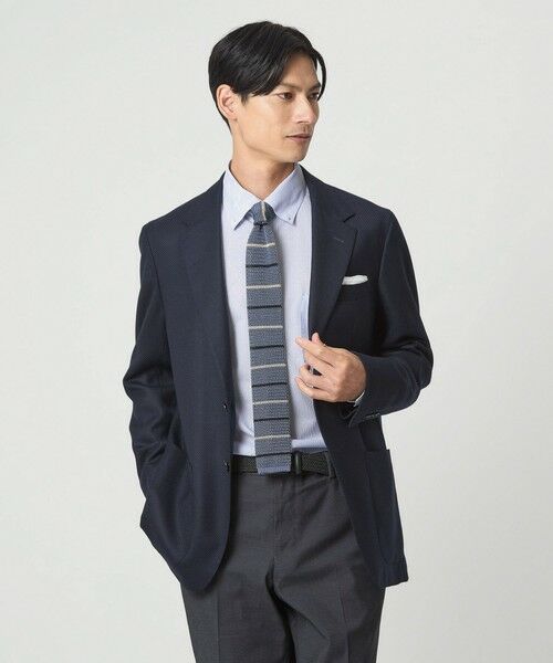 green label relaxing / グリーンレーベル リラクシング シャツ・ブラウス | ドット ジャージー ボタンダウン ドレスシャツ -ストレッチ・イージーアイロン・吸水速乾・抗菌- | 詳細1