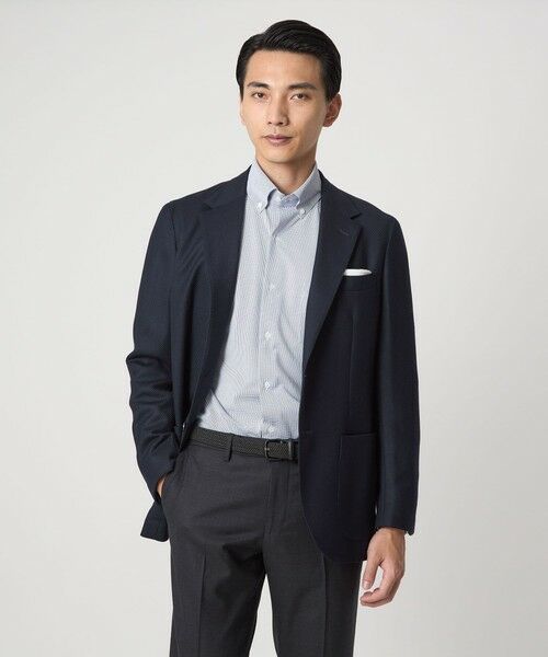 green label relaxing / グリーンレーベル リラクシング シャツ・ブラウス | ドット ジャージー ボタンダウン ドレスシャツ -ストレッチ・イージーアイロン・吸水速乾・抗菌- | 詳細14