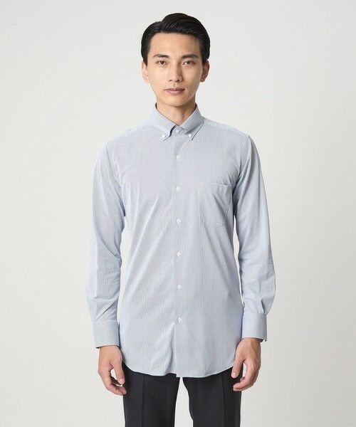 green label relaxing / グリーンレーベル リラクシング シャツ・ブラウス | ドット ジャージー ボタンダウン ドレスシャツ -ストレッチ・イージーアイロン・吸水速乾・抗菌- | 詳細16