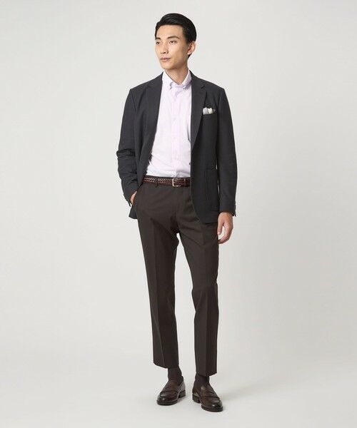 green label relaxing / グリーンレーベル リラクシング シャツ・ブラウス | ドット ジャージー ボタンダウン ドレスシャツ -ストレッチ・イージーアイロン・吸水速乾・抗菌- | 詳細25