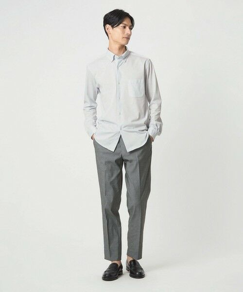 green label relaxing / グリーンレーベル リラクシング シャツ・ブラウス | エブリット TC ジャージー スナップ ボタンダウン シャツ -イージーアイロン・吸水速乾・抗菌- | 詳細1