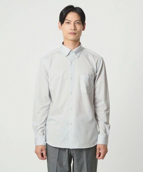 green label relaxing / グリーンレーベル リラクシング シャツ・ブラウス | エブリット TC ジャージー スナップ ボタンダウン シャツ -イージーアイロン・吸水速乾・抗菌- | 詳細4