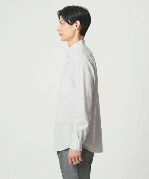 green label relaxing / グリーンレーベル リラクシング シャツ・ブラウス | エブリット TC ジャージー スナップ ボタンダウン シャツ -イージーアイロン・吸水速乾・抗菌- | 詳細5