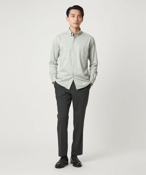 green label relaxing / グリーンレーベル リラクシング シャツ・ブラウス | エブリット TC ジャージー スナップ ボタンダウン シャツ -イージーアイロン・吸水速乾・抗菌- | 詳細15