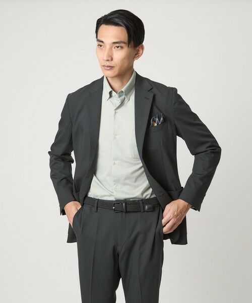 green label relaxing / グリーンレーベル リラクシング シャツ・ブラウス | エブリット TC ジャージー スナップ ボタンダウン シャツ -イージーアイロン・吸水速乾・抗菌- | 詳細17