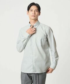 green label relaxing / グリーンレーベル リラクシング シャツ・ブラウス | エブリット コットンオックス ストライプ スナップ ボタンダウン シャツ -イージーアイロン-