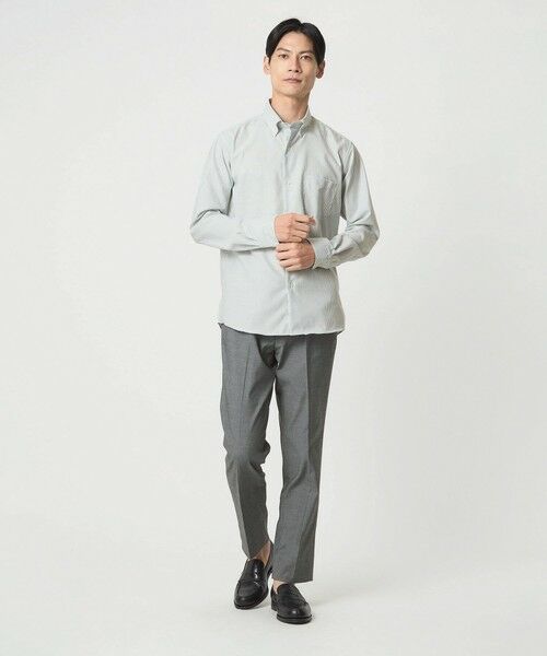 green label relaxing / グリーンレーベル リラクシング シャツ・ブラウス | エブリット コットンオックス ストライプ スナップ ボタンダウン シャツ -イージーアイロン- | 詳細17