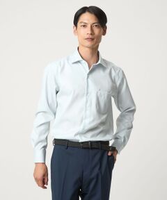 green label relaxing / グリーンレーベル リラクシング シャツ・ブラウス | コットン ナローストライプ ワイドカラー ドレスシャツ -イージーアイロン-