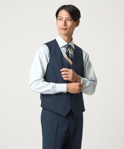 green label relaxing / グリーンレーベル リラクシング シャツ・ブラウス | コットン ナローストライプ ワイドカラー ドレスシャツ -イージーアイロン- | 詳細13