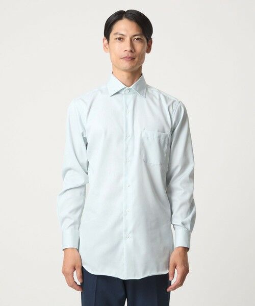 green label relaxing / グリーンレーベル リラクシング シャツ・ブラウス | コットン ナローストライプ ワイドカラー ドレスシャツ -イージーアイロン- | 詳細16