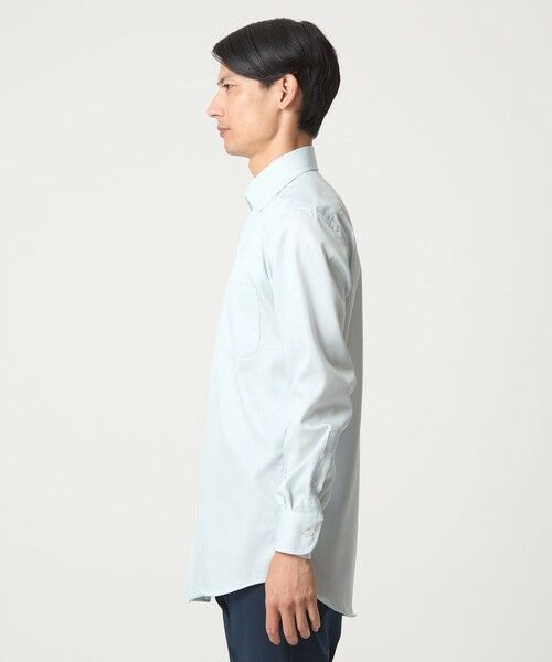 green label relaxing / グリーンレーベル リラクシング シャツ・ブラウス | コットン ナローストライプ ワイドカラー ドレスシャツ -イージーアイロン- | 詳細17