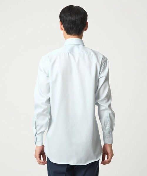 green label relaxing / グリーンレーベル リラクシング シャツ・ブラウス | コットン ナローストライプ ワイドカラー ドレスシャツ -イージーアイロン- | 詳細18