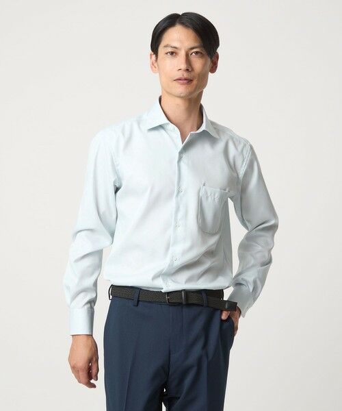 green label relaxing/グリーンレーベル リラクシング コットン ナローストライプ ワイドカラー ドレスシャツ -イージーアイロン- LIME M-L(40cm) green label relaxing/グリーンレーベル リラクシング コットン ナローストライプ ワイドカラー ドレスシャツ -イージーアイロン- LIME M-L(40cm)