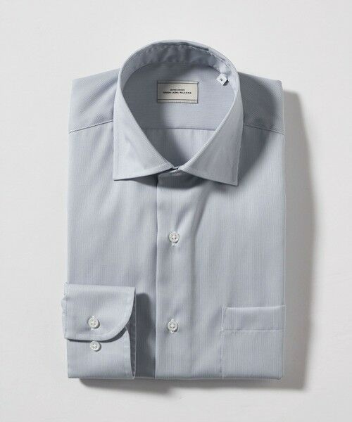 green label relaxing / グリーンレーベル リラクシング シャツ・ブラウス | コットン ナローストライプ ワイドカラー ドレスシャツ -イージーアイロン- | 詳細25