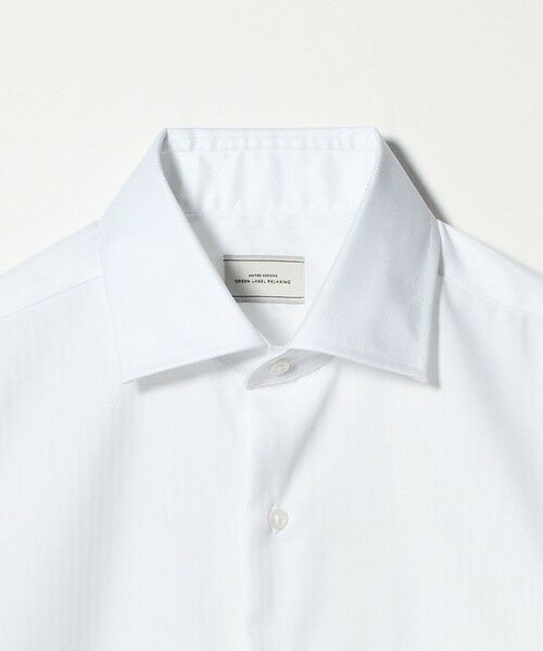 green label relaxing / グリーンレーベル リラクシング シャツ・ブラウス | コットン シャドーストライプ クレリック ワイドカラー ドレスシャツ -イージーアイロン- | 詳細6