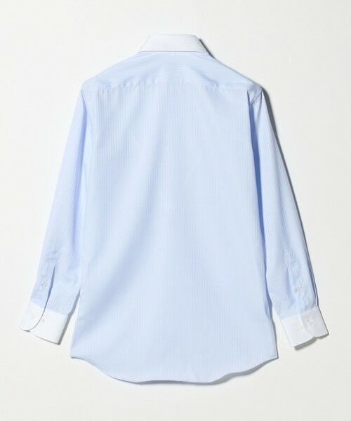 green label relaxing / グリーンレーベル リラクシング シャツ・ブラウス | コットン シャドーストライプ クレリック ワイドカラー ドレスシャツ -イージーアイロン- | 詳細16