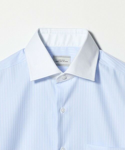 green label relaxing / グリーンレーベル リラクシング シャツ・ブラウス | コットン シャドーストライプ クレリック ワイドカラー ドレスシャツ -イージーアイロン- | 詳細17