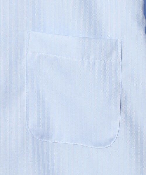 green label relaxing / グリーンレーベル リラクシング シャツ・ブラウス | コットン シャドーストライプ クレリック ワイドカラー ドレスシャツ -イージーアイロン- | 詳細20