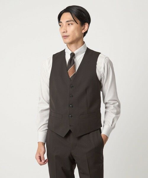 green label relaxing / グリーンレーベル リラクシング シャツ・ブラウス | コットン ピンストライプ タブカラー ドレスシャツ -イージーアイロン- | 詳細3