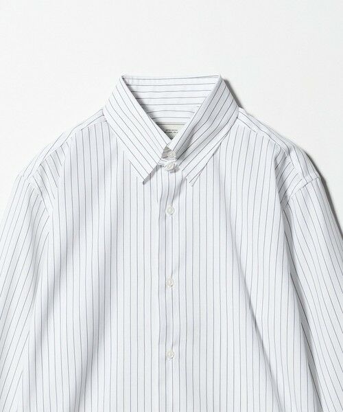 green label relaxing / グリーンレーベル リラクシング シャツ・ブラウス | コットン ピンストライプ タブカラー ドレスシャツ -イージーアイロン- | 詳細17