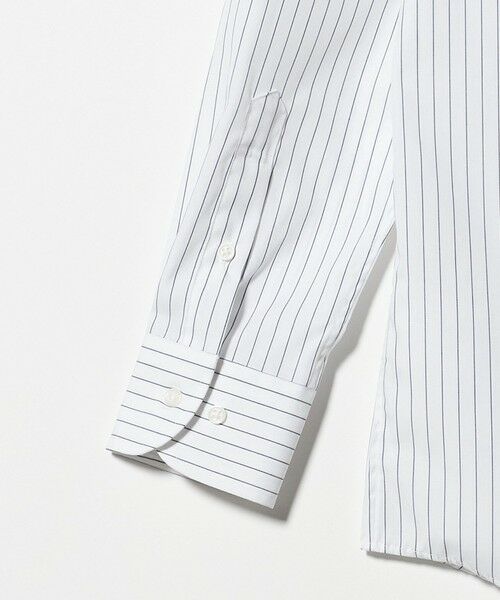 green label relaxing / グリーンレーベル リラクシング シャツ・ブラウス | コットン ピンストライプ タブカラー ドレスシャツ -イージーアイロン- | 詳細18