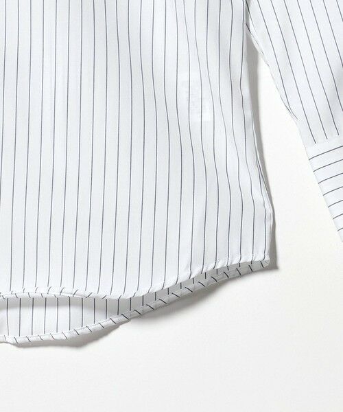 green label relaxing / グリーンレーベル リラクシング シャツ・ブラウス | コットン ピンストライプ タブカラー ドレスシャツ -イージーアイロン- | 詳細19