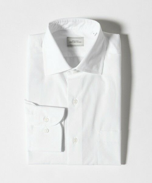green label relaxing / グリーンレーベル リラクシング シャツ・ブラウス | コットン ブロード ショートワイドカラー ドレスシャツ -形態安定- | 詳細4