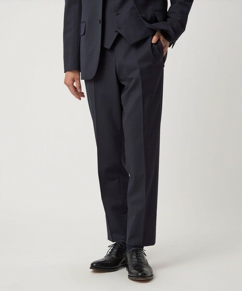 green label relaxing/グリーンレーベル リラクシング A+ TWPU サージ スリム アジャスター セットアップパンツ -ウォッシャブル・ストレッチ- NAVY M green label relaxing/グリーンレーベル リラクシング A+ TWPU サージ スリム アジャスター セットアップパンツ -ウォッシャブル・ストレッチ- NAVY M