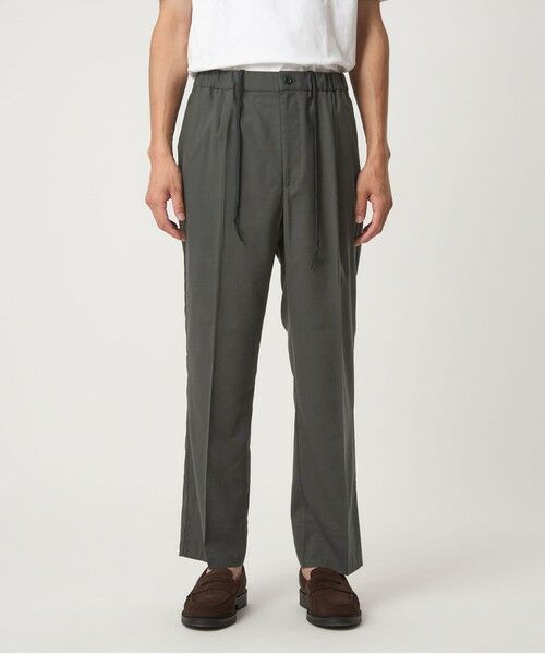green label relaxing / グリーンレーベル リラクシング スラックス・ドレスパンツ | TWタンブラー ワイド 1プリーツ イージーパンツ -ウォッシャブル・ストレッチ- | 詳細9