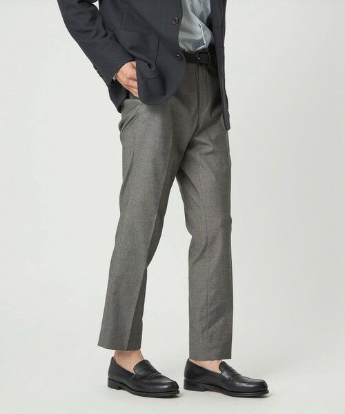 green label relaxing / グリーンレーベル リラクシング スラックス・ドレスパンツ | エブリット TCPUオックス スリム NP イージー スラックス -ストレッチ-(MD.GRAY)