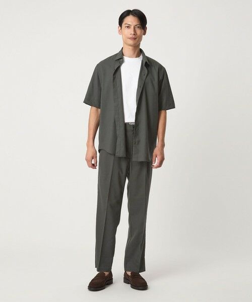 green label relaxing / グリーンレーベル リラクシング シャツ・ブラウス | TWタンブラー リラックス レギュラーカラー 半袖シャツ -ウォッシャブル・ストレッチ- | 詳細6