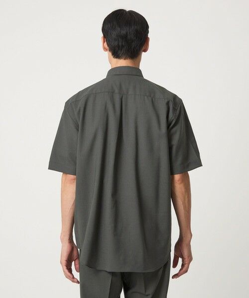 green label relaxing / グリーンレーベル リラクシング シャツ・ブラウス | TWタンブラー リラックス レギュラーカラー 半袖シャツ -ウォッシャブル・ストレッチ- | 詳細9