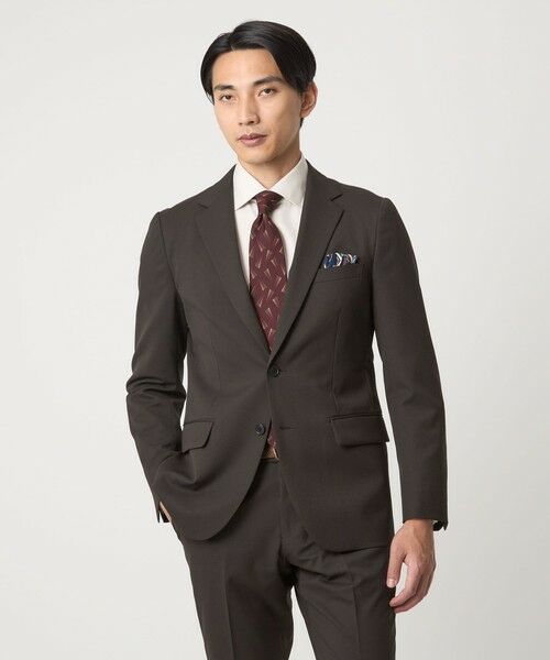 green label relaxing / グリーンレーベル リラクシング セットアップ | A+ TWPU サージ 2B スリム セットアップジャケット -ウォッシャブル・ストレッチ- | 詳細12