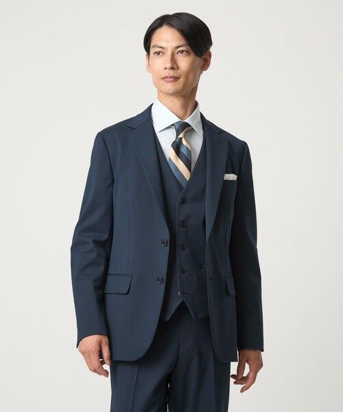 green label relaxing/グリーンレーベル リラクシング A+ TWPU サージ 2B スリム セットアップジャケット -ウォッシャブル・ストレッチ- ROYAL XXL green label relaxing/グリーンレーベル リラクシング A+ TWPU サージ 2B スリム セットアップジャケット -ウォッシャブル・ストレッチ- ROYAL XXL