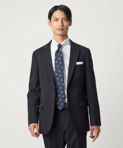 green label relaxing / グリーンレーベル リラクシング セットアップ | A+ TWPU サージ 2B スリム セットアップジャケット -ウォッシャブル・ストレッチ- | 詳細20