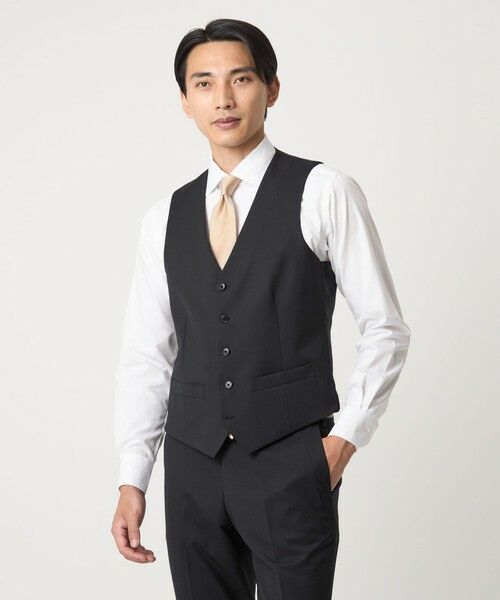 green label relaxing/グリーンレーベル リラクシング A+ TWPU サージ スリム 5B セットアップベスト -ウォッシャブル- BLACK L green label relaxing/グリーンレーベル リラクシング A+ TWPU サージ スリム 5B セットアップベスト -ウォッシャブル- BLACK L