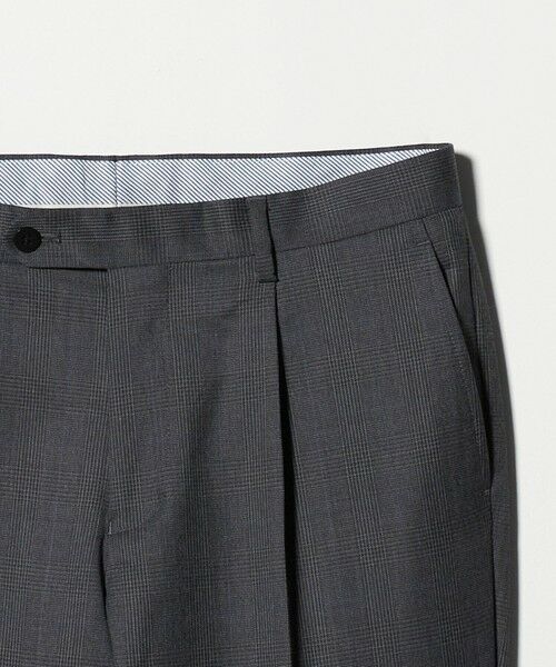 green label relaxing / グリーンレーベル リラクシング セットアップ | REDA グレンチェック HX 1プリーツ スーツパンツ | 詳細7