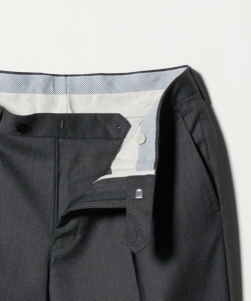 green label relaxing / グリーンレーベル リラクシング セットアップ | REDA グレンチェック HX 1プリーツ スーツパンツ | 詳細8