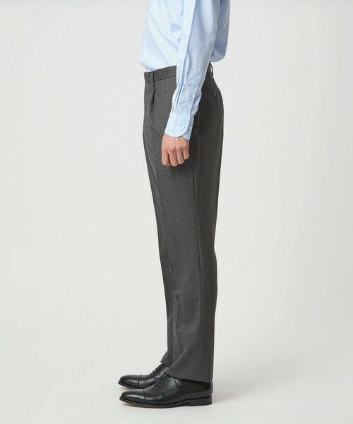 green label relaxing / グリーンレーベル リラクシング セットアップ | REDA グレンチェック HX 1プリーツ スーツパンツ | 詳細3