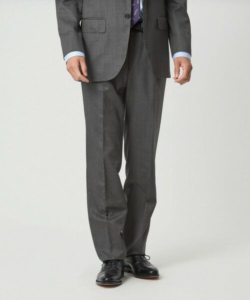 green label relaxing/グリーンレーベル リラクシング REDA グレンチェック HX 1プリーツ スーツパンツ DK. GRAY S(76) green label relaxing/グリーンレーベル リラクシング REDA グレンチェック HX 1プリーツ スーツパンツ DK. GRAY S(76)