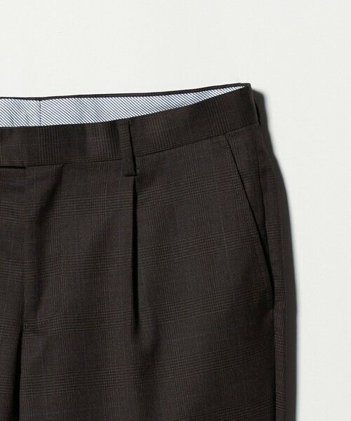 green label relaxing / グリーンレーベル リラクシング セットアップ | REDA グレンチェック HX 1プリーツ スーツパンツ | 詳細14
