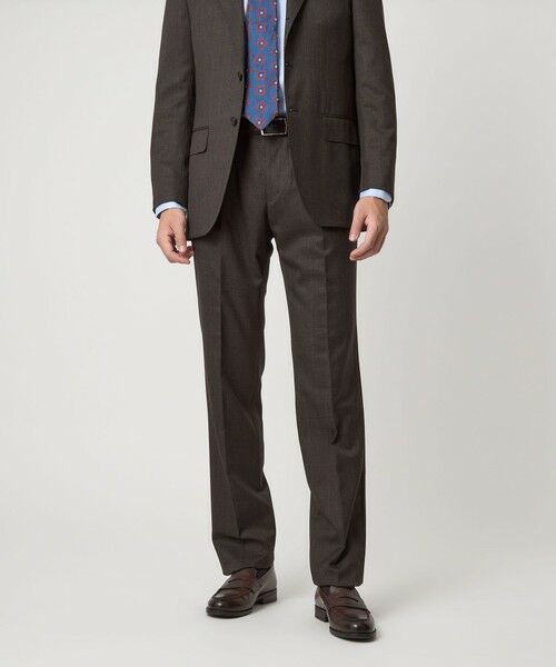 green label relaxing/グリーンレーベル リラクシング REDA グレンチェック HX 1プリーツ スーツパンツ DK. BROWN S(76) green label relaxing/グリーンレーベル リラクシング REDA グレンチェック HX 1プリーツ スーツパンツ DK. BROWN S(76)